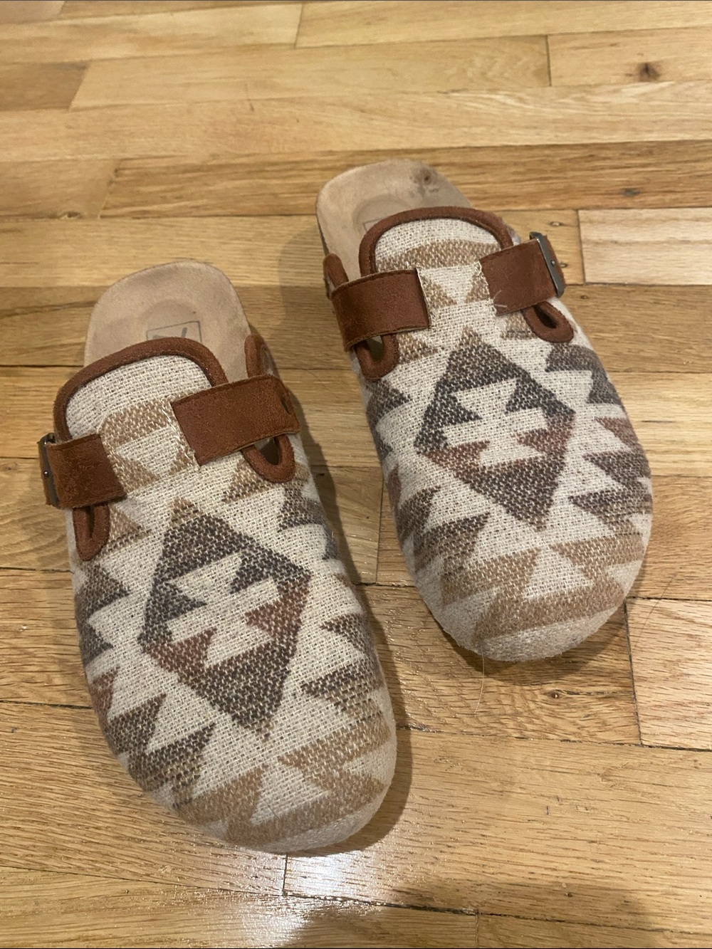 Aztec Print Dirty Laundry Platform Clogs